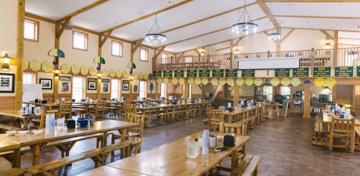 Dining hall interior