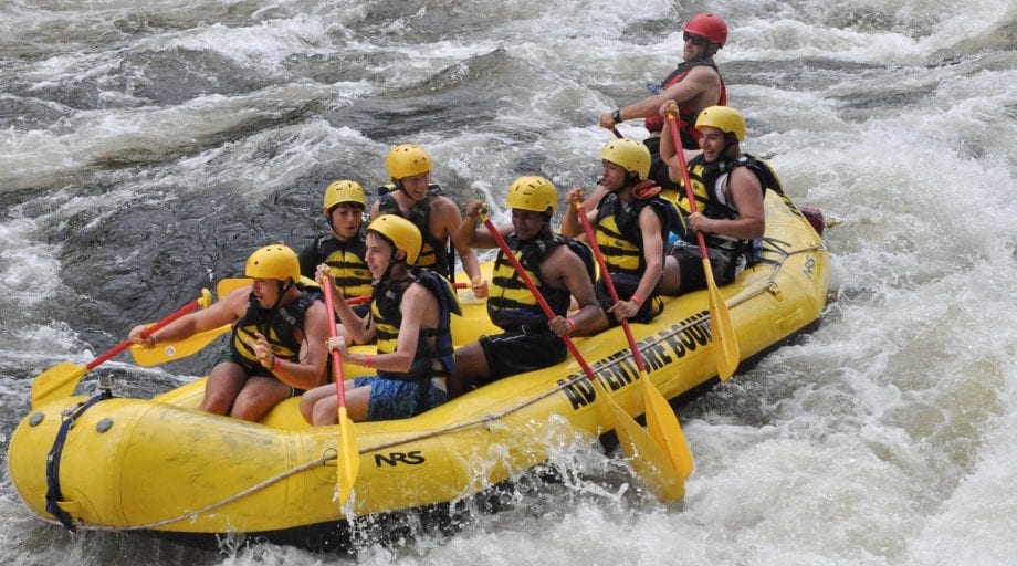 White water rafting with Adventure Bound